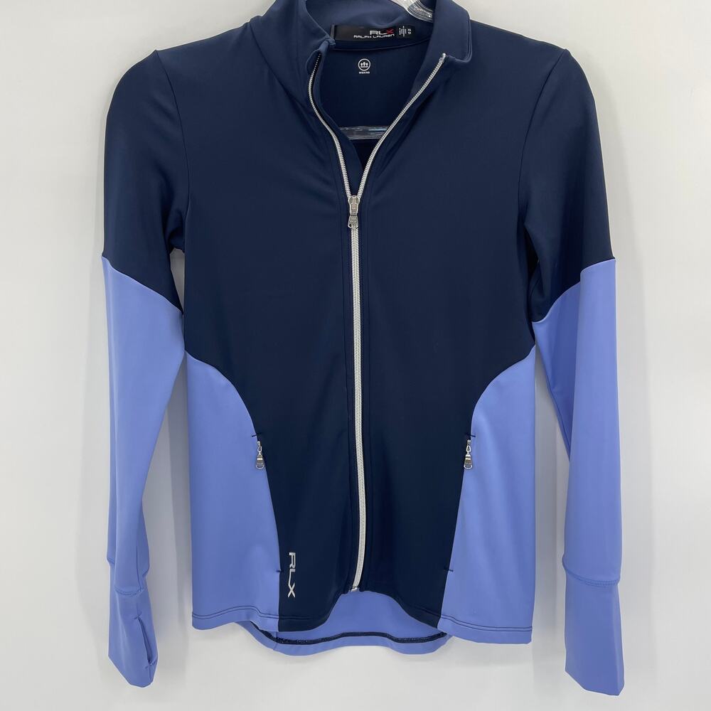 RALPH LAUREN RLX Track Jacket Size XS Full Zip Fitted Stretch Athletic Layer